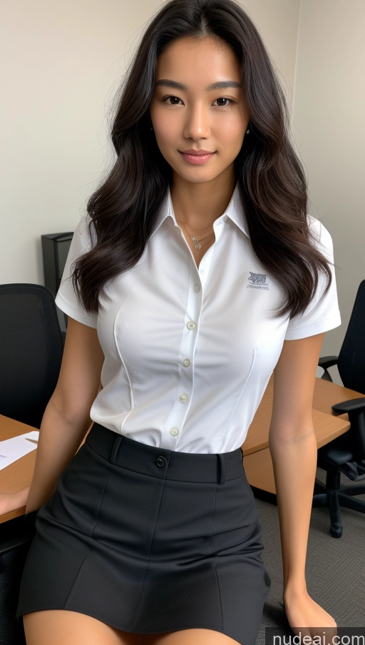 related ai porn images free for Detailed Skin Detail (beta) Asian 18 Messy Black Hair Skinny Perfect Body Beautiful Small Tits Polo Shirt Micro Skirt Suit Office Spreading Legs