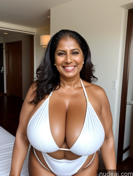 related ai porn images free for One Busty Huge Boobs Thick Tanned Skin Indian Front View Microkini Thong Laughing Maid 60s