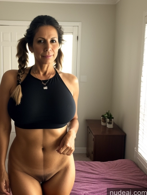 related ai porn images free for Milf One Huge Boobs Pubic Hair 40s Sad Brunette Pigtails Brazilian Bedroom Front View Nude 80s Dark Lighting