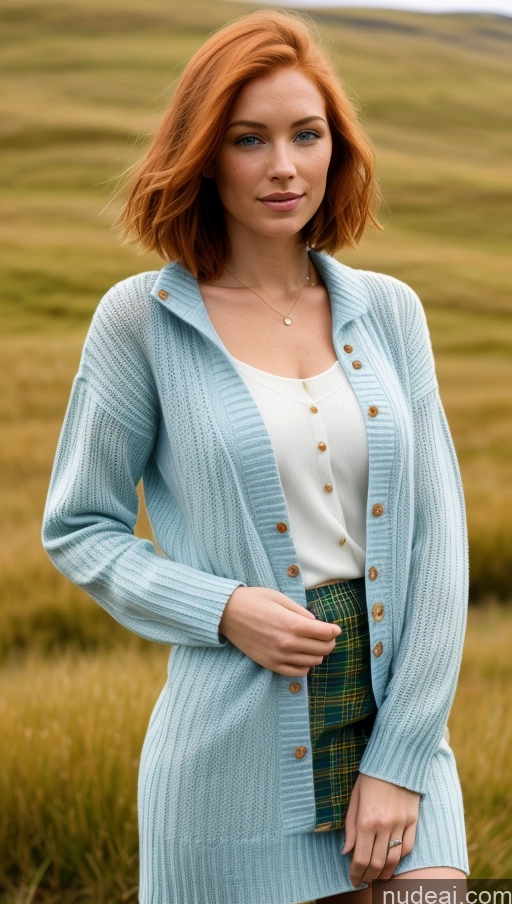 related ai porn images free for Woman Beautiful Perfect Body Orgasm Ginger Bobcut Irish Skin Detail (beta) Meadow Dress Jacket Kilt Sweater Transparent Detailed Prayhands, Interlocked Fingers, Own Hands Together Sexy Face Deep Blue Eyes Dynamic View