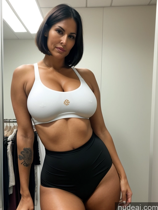 related ai porn images free for Tank Top Pantyhose Spandex Bright Lighting Tall Tanned Skin Huge Boobs Thick Bobcut Milf White Beautiful Changing Room Serious Sad Laughing 30s Tattoos Black Hair Push-up Bra Front View Bending Over