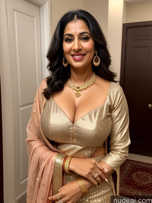 related ai porn images free for Woman Busty Happy Indian 60s Black Hair Gold Jewelry Jewelry Cleavage Salwar Diamond Jewelry Pearl Jewelry
