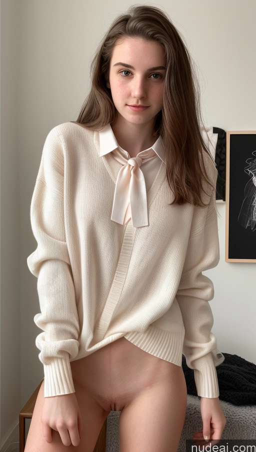 related ai porn images free for Short 18 Nude Sorority Shirt Tie Sweater Pubic Hair Fairer Skin Illustration