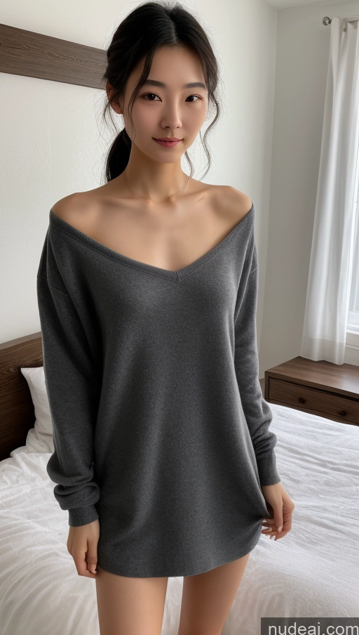 related ai porn images free for Detailed Skin Detail (beta) Chinese 18 Messy Black Hair Skinny Short Beautiful Small Tits Small Ass Bedroom Casual Dress