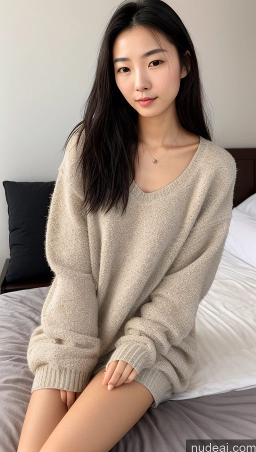 related ai porn images free for Detailed Skin Detail (beta) Chinese 18 Messy Black Hair Short Skinny Beautiful Small Tits Bedroom Casual Dress