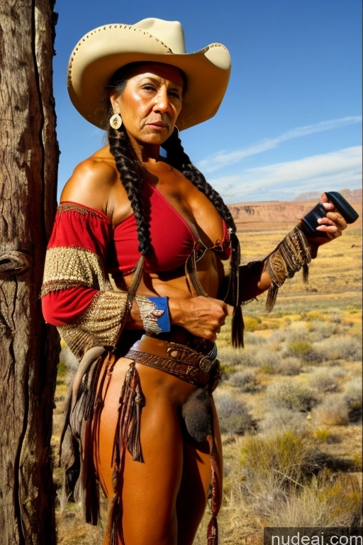 related ai porn images free for Muscular Abs Dark Skin Trans Girl With Erect Penis Milf Cowgirl Outfit Lumberjack Western Braided Hat 70s Thick Hairy Women Heat Vision Black Hair Native American