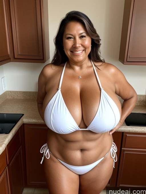 related ai porn images free for One Busty Huge Boobs Thick Tanned Skin Front View Microkini Thong 60s Laughing Native American Maid