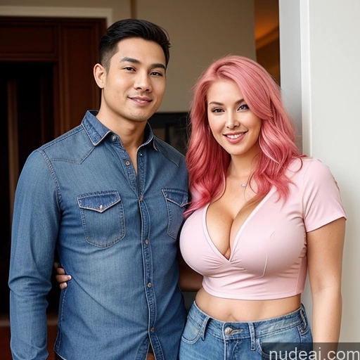 related ai porn images free for Perfect Boobs Beautiful Big Ass Big Hips Perfect Body Asian Cleavage Blouse Jeans Busty Pink Hair Woman + Man