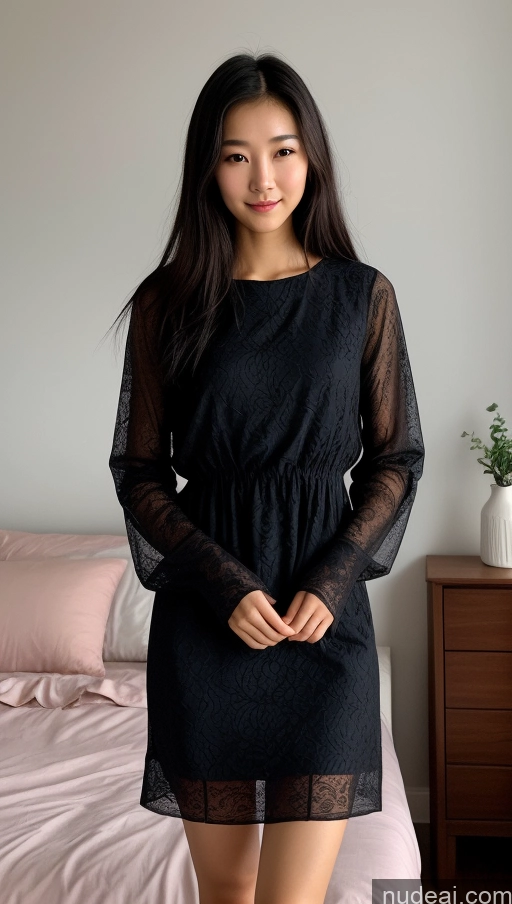 related ai porn images free for Detailed Skin Detail (beta) Chinese 18 Messy Black Hair Short Skinny Beautiful Small Tits Bedroom Dress Dark Lighting