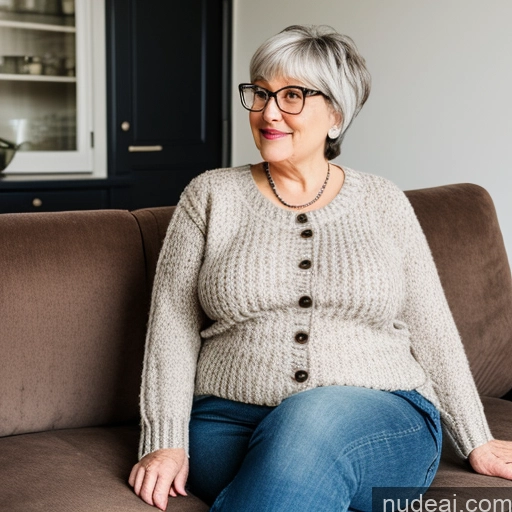 related ai porn images free for Dutch Glasses Couch Short Fat Chubby Big Ass Short Hair Busty 80s Jeans Sweater
