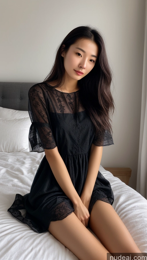 related ai porn images free for Detailed Skin Detail (beta) Chinese 18 Messy Black Hair Short Skinny Beautiful Small Tits Bedroom Stylish Dress Dark Lighting