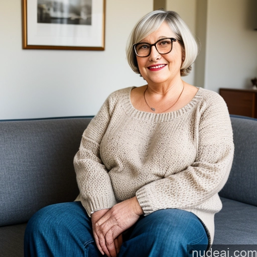 related ai porn images free for 80s Milf Czech Couch Jeans Sweater Stylish Fat Short Hair Glasses