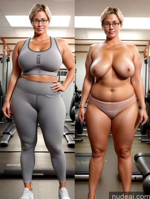 related ai porn images free for Short Hair Woman Glasses Chubby 40s Sexy Face Blonde Detailed Onoff Gym Russian Yoga Pants Perfect Body Small Tits
