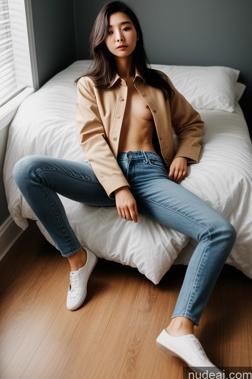 related ai porn images free for Detailed Skin Detail (beta) Long Hair Black Hair Short Skinny Perfect Body Beautiful Small Tits Small Ass Korean 18 Model Bedroom On Back Shirt Jacket Jeans
