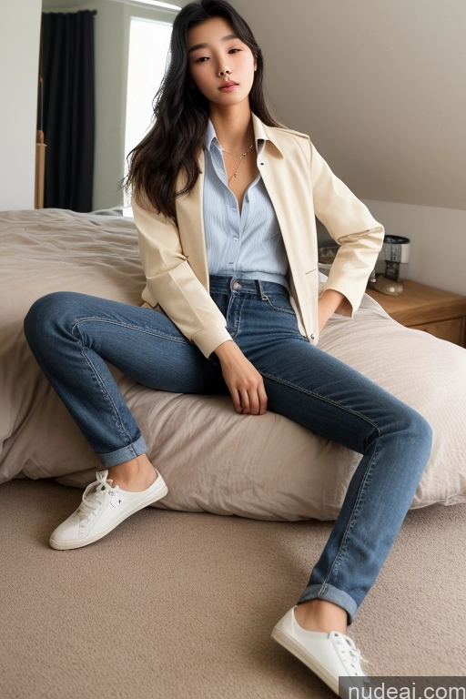 related ai porn images free for Detailed Skin Detail (beta) Long Hair Black Hair Short Skinny Perfect Body Beautiful Small Tits Small Ass Korean 18 Model Bedroom On Back Shirt Jacket Jeans