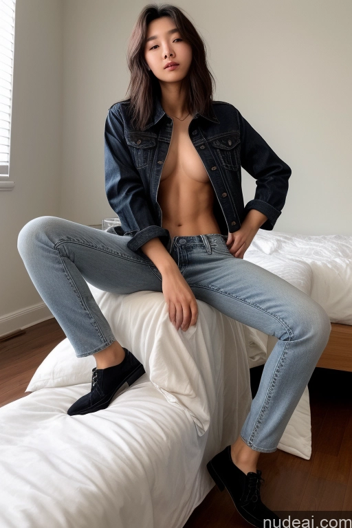 related ai porn images free for Detailed Skin Detail (beta) Long Hair Black Hair Short Skinny Perfect Body Beautiful Small Tits Small Ass Korean 18 Model Bedroom Cumshot Shirt Jeans Jacket