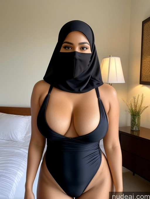 related ai porn images free for Busty Perfect Boobs Beautiful Big Hips Thick Perfect Body 30s Happy Nigerian Bedroom Front View Niqab One Piece Swimsuit