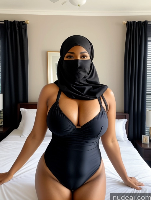 related ai porn images free for Busty Perfect Boobs Beautiful Big Hips Thick Perfect Body 30s Happy Nigerian Bedroom Front View Niqab One Piece Swimsuit Dark Skin