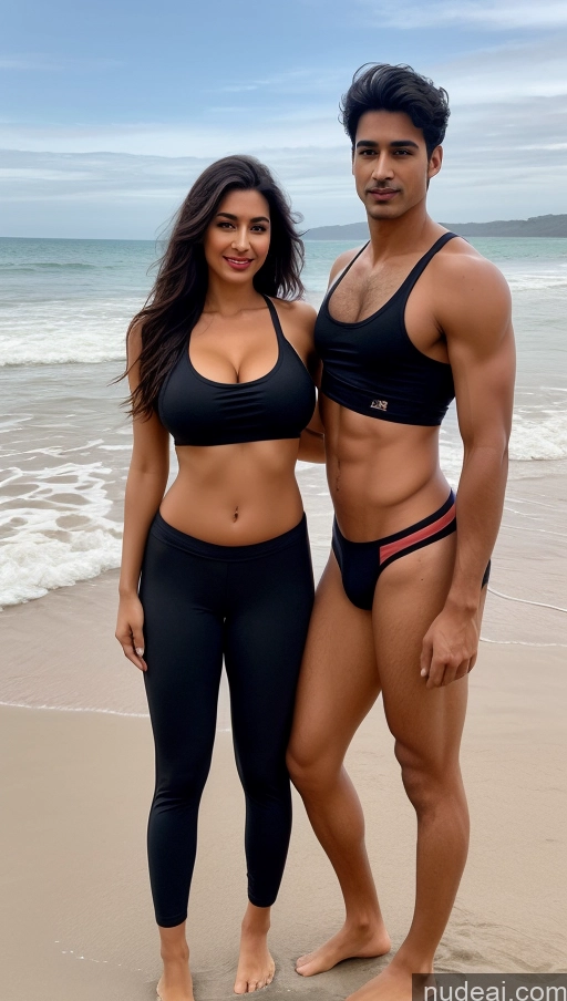 related ai porn images free for Busty Perfect Boobs Perfect Body Woman + Man Several Beautiful Big Ass Lipstick Abs 40s Seductive Sexy Face Black Hair Long Hair Indian Beach Harem Pants Crop Top Tank Top
