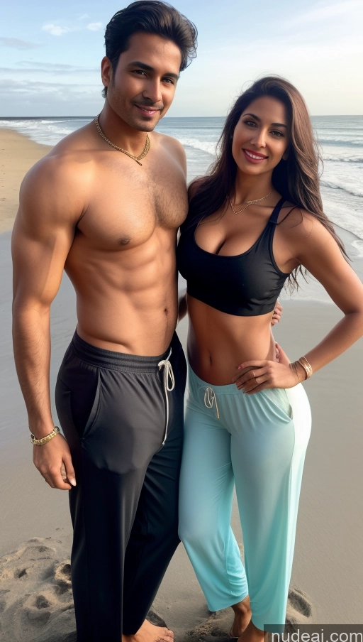 related ai porn images free for Busty Perfect Boobs Perfect Body Woman + Man Several Beautiful Big Ass Lipstick Abs 40s Seductive Sexy Face Black Hair Long Hair Indian Beach Harem Pants Crop Top Tank Top