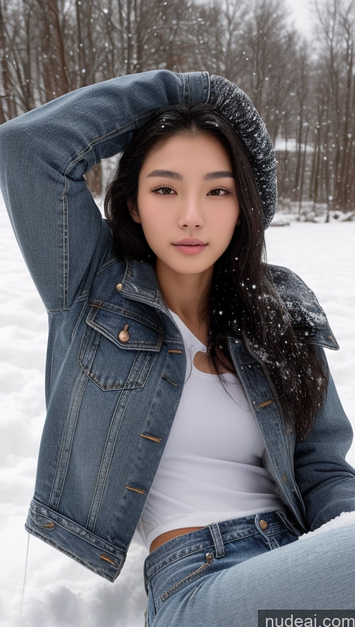 related ai porn images free for Detailed Skin Detail (beta) Long Hair Black Hair Skinny Perfect Body Beautiful Small Tits Small Ass Korean 18 Model Snow Jeans Jacket On Back