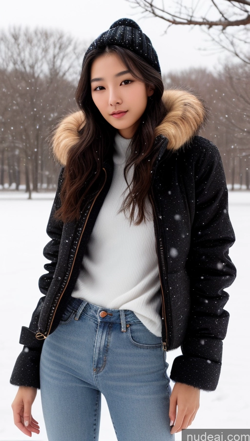 related ai porn images free for Detailed Skin Detail (beta) Long Hair Black Hair Skinny Perfect Body Beautiful Small Tits Small Ass Korean 18 Model Snow Spreading Legs Jeans Fur Sweater Jacket