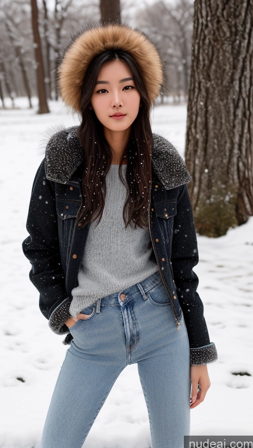 related ai porn images free for Detailed Skin Detail (beta) Long Hair Black Hair Skinny Perfect Body Beautiful Small Tits Small Ass Korean 18 Model Snow On Back Jeans Fur Sweater Jacket