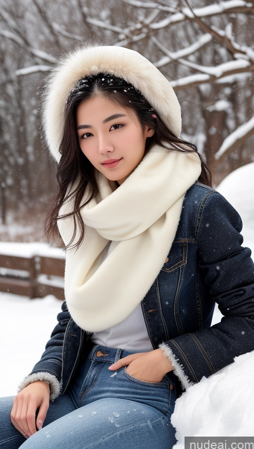 related ai porn images free for Detailed Skin Detail (beta) Long Hair Black Hair Skinny Perfect Body Beautiful Small Tits Small Ass Korean 18 Model Snow On Back Jeans Fur Scarf Sweater Jacket