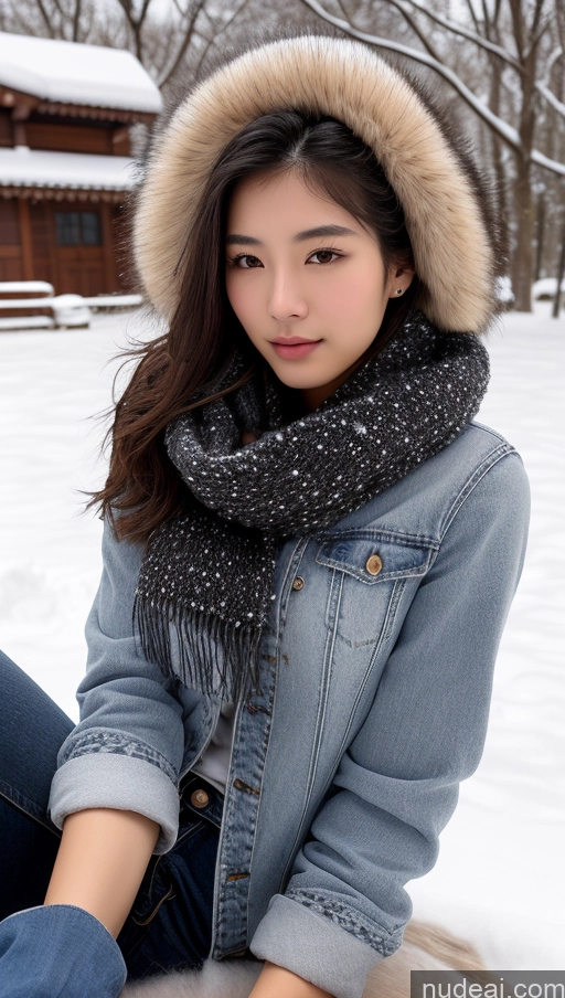 related ai porn images free for Detailed Skin Detail (beta) Long Hair Black Hair Skinny Perfect Body Beautiful Small Tits Small Ass Korean 18 Model Snow On Back Jeans Fur Scarf Sweater Jacket