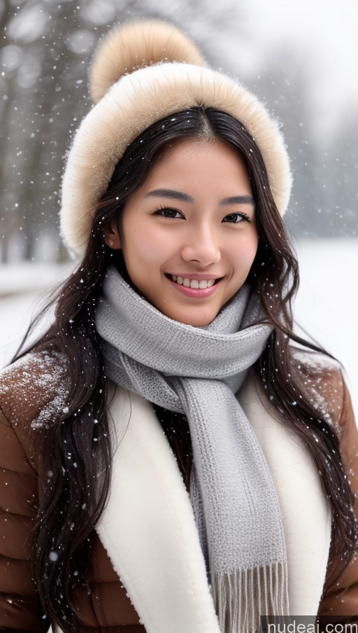 related ai porn images free for Detailed Skin Detail (beta) Long Hair Black Hair Skinny Perfect Body Beautiful Small Tits Small Ass Korean 18 Model Snow Fur Scarf Sweater Jacket Happy