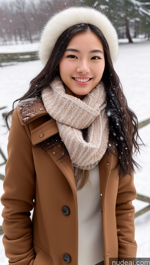 related ai porn images free for Detailed Skin Detail (beta) Long Hair Black Hair Skinny Perfect Body Beautiful Small Tits Small Ass Korean 18 Model Snow Fur Scarf Sweater Jacket Happy Laughing