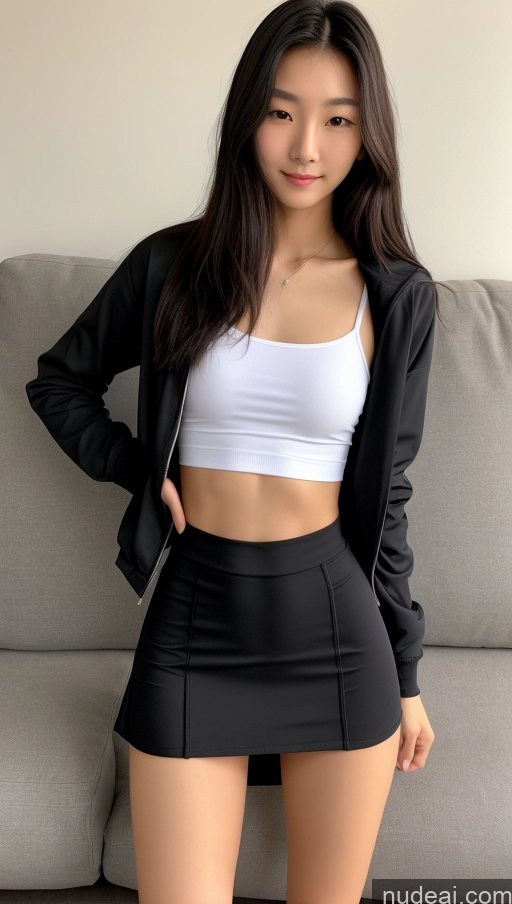 related ai porn images free for Detailed Skin Detail (beta) Long Hair Black Hair Skinny Beautiful Perfect Body Small Tits Small Ass Korean 18 Model Couch Casual Shirt Micro Skirt Spandex Jacket Spreading Legs