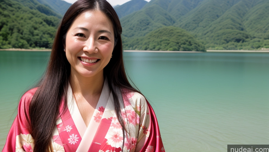 related ai porn images free for Woman One Thick Happy Japanese Film Photo Lake Front View Kimono Long Hair 40s