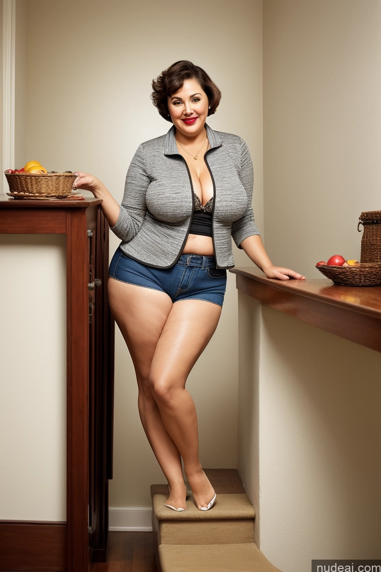 related ai porn images free for Milf Busty Beautiful Big Ass Chubby Thick Fat Big Hips 80s Laughing Lipstick Perfect Boobs Short Shorts Short Hair Jacket