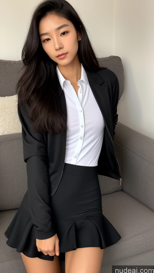 related ai porn images free for Detailed Skin Detail (beta) Long Hair Black Hair Skinny Perfect Body Beautiful Small Ass Korean 18 Model Couch Micro Skirt Polo Shirt Spandex Jacket