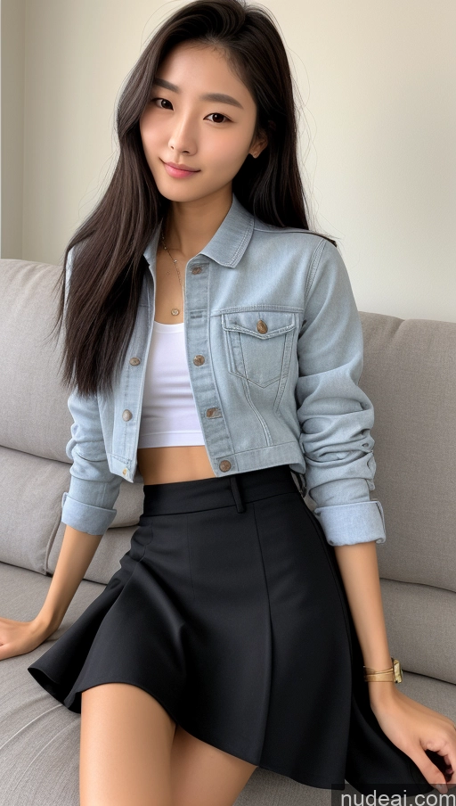 related ai porn images free for Detailed Skin Detail (beta) Long Hair Black Hair Skinny Perfect Body Beautiful Small Ass Korean 18 Model Couch Micro Skirt Polo Shirt Sports Jacket
