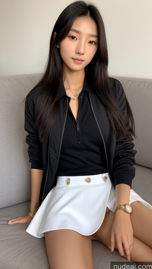 related ai porn images free for Detailed Skin Detail (beta) Long Hair Black Hair Skinny Perfect Body Beautiful Small Tits Small Ass Korean 18 Model Couch Polo Shirt Micro Skirt Sports Jacket