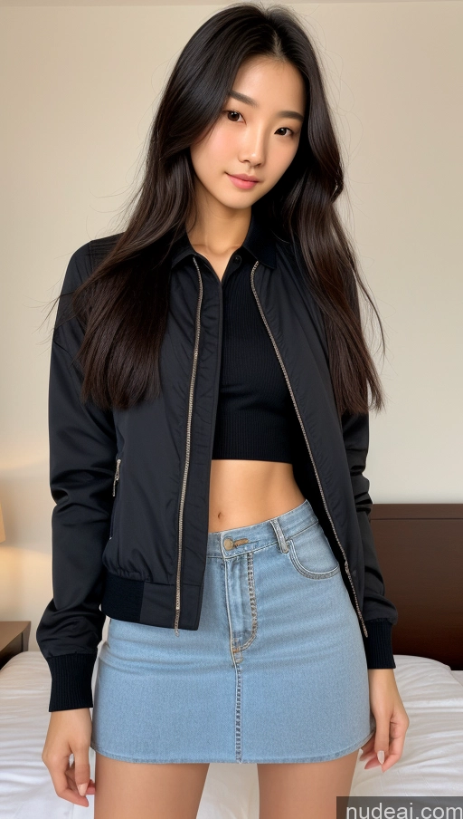 related ai porn images free for Detailed Skin Detail (beta) Long Hair Black Hair Skinny Perfect Body Beautiful Small Tits Small Ass Korean 18 Model Bedroom Casual Micro Skirt Polo Shirt Jacket