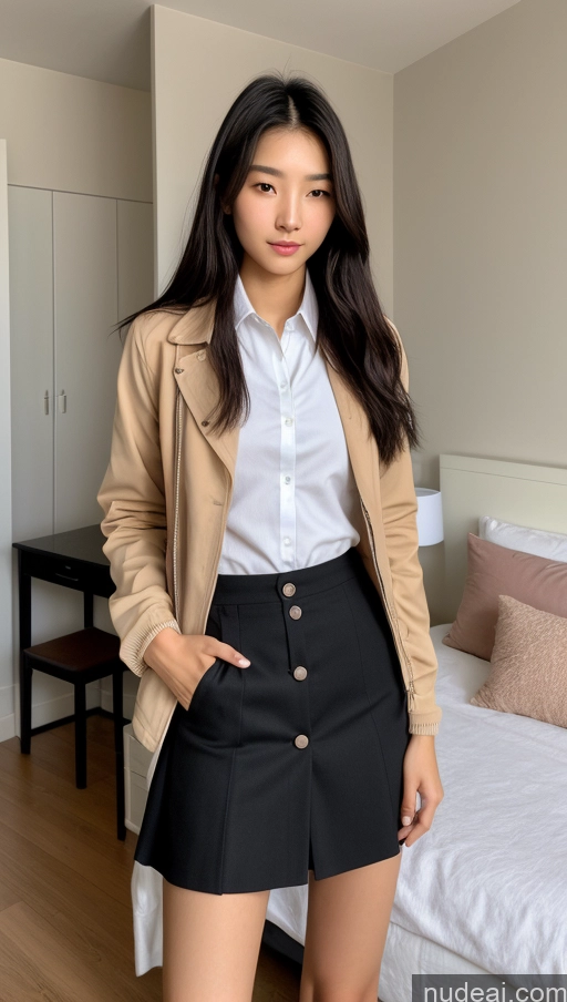 related ai porn images free for Detailed Skin Detail (beta) Long Hair Black Hair Skinny Perfect Body Beautiful Small Tits Small Ass Korean 18 Model Bedroom Casual Micro Skirt Polo Shirt Jacket