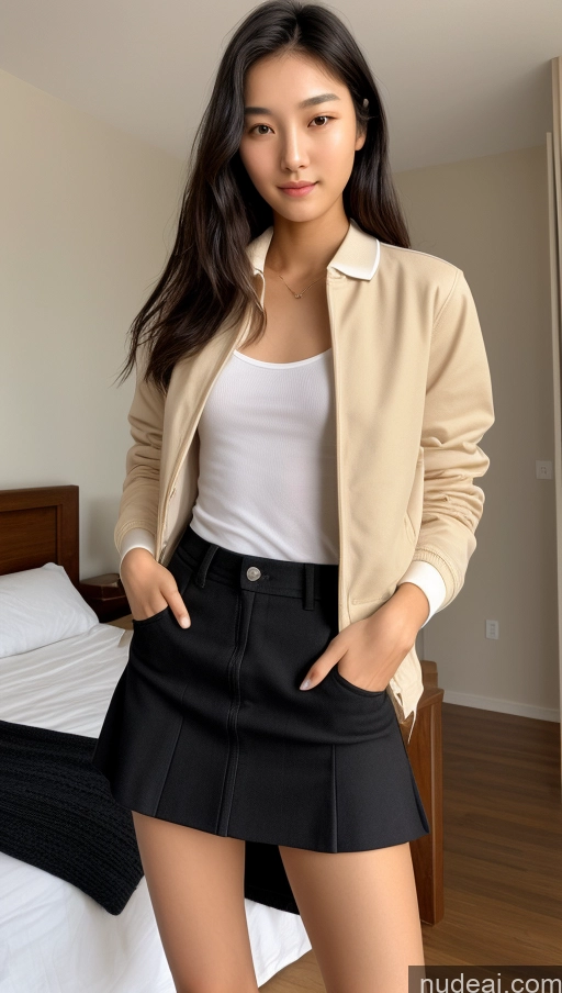 related ai porn images free for Detailed Skin Detail (beta) Long Hair Black Hair Skinny Perfect Body Beautiful Small Tits Small Ass Korean 18 Model Bedroom Casual Micro Skirt Polo Shirt Jacket