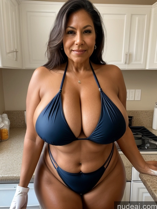 related ai porn images free for One Busty Huge Boobs Thick Tanned Skin Front View Microkini Thong 60s Sexy Face Native American Maid