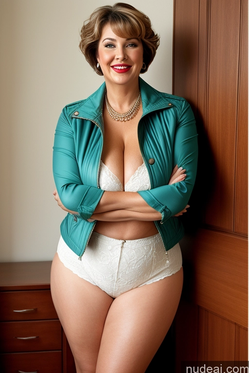 related ai porn images free for Milf Busty Beautiful Big Ass Chubby Thick Fat Big Hips 80s Lipstick Short Shorts Short Hair Laughing Jacket Huge Boobs
