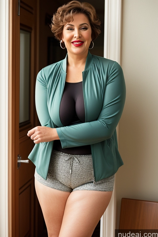 related ai porn images free for Milf Busty Beautiful Big Ass Chubby Thick Fat Big Hips 80s Lipstick Short Shorts Short Hair Laughing Jacket Perfect Boobs