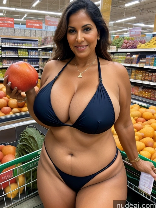 related ai porn images free for Milf One Busty Huge Boobs Thick Tanned Skin Microkini Thong 80s Indian Grocery