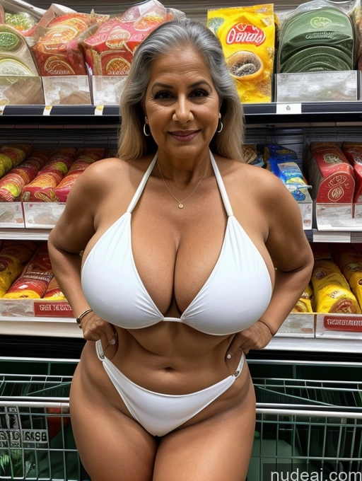 related ai porn images free for Milf One Busty Huge Boobs Thick Tanned Skin Microkini Thong 80s Indian Grocery