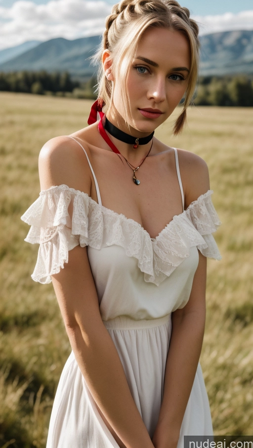 Woman Perfect Boobs Beautiful Abs Perfect Body 20s Bobcut Meadow Choker Nightgown Detailed Skirt Tug Dress Tug Clothes Tug Aamira, Long Hair, Bangs Pinned Back, Topknot, Forehead, Choker, Bare Shoulder, Cleavage, Red Dress, Frilled Dress, Bow, Sleeveless German Violet Evergarden, Blonde Hair, Blue Eyes, Hair Ribbon, Ribbon, Short Hair, Braids, Hair Braids, Red Ribbon, Mature Female,