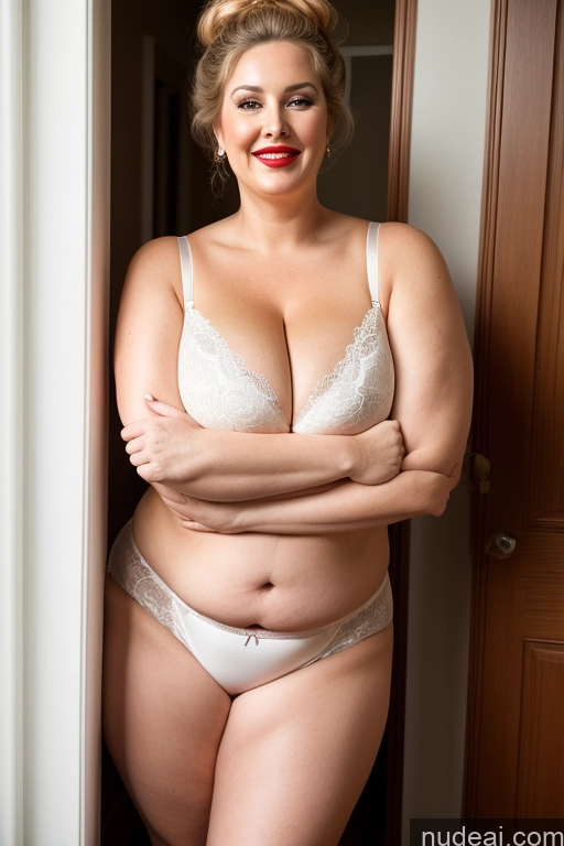 related ai porn images free for Busty Beautiful Big Ass Chubby Thick Fat Big Hips Lipstick 80s Hair Bun Milf Panties Bra Cleavage Huge Boobs Fairer Skin Laughing