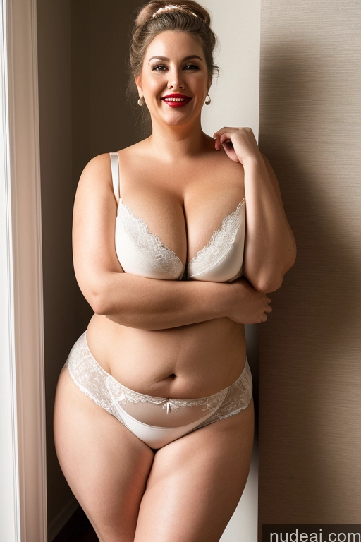 related ai porn images free for Busty Beautiful Big Ass Chubby Thick Fat Big Hips Lipstick 80s Hair Bun Milf Panties Bra Cleavage Huge Boobs Fairer Skin Laughing