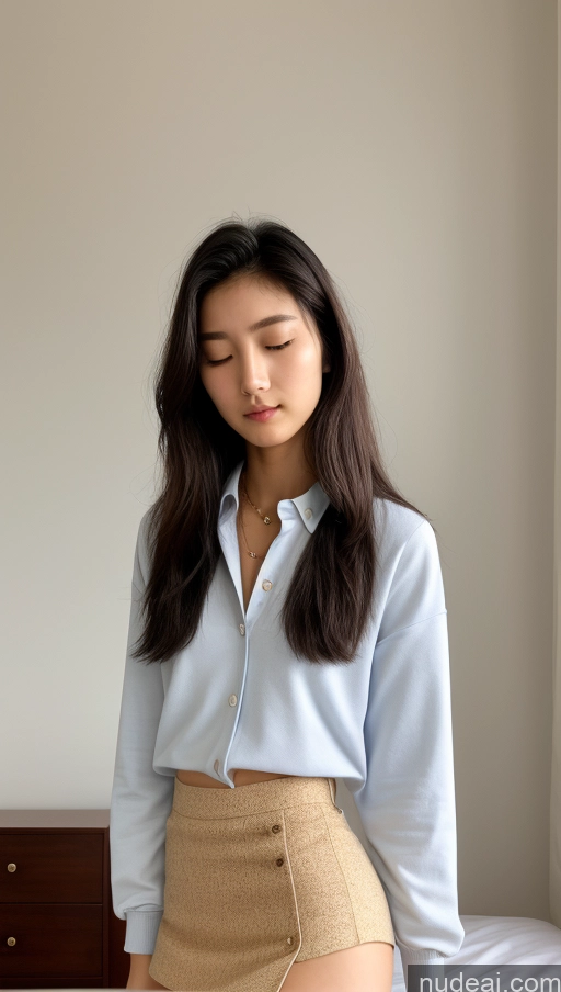 related ai porn images free for Detailed Skin Detail (beta) Long Hair Black Hair Skinny Perfect Body Beautiful Small Tits Small Ass Pubic Hair Korean 18 Model Bedroom Sleeping Polo Shirt Micro Skirt Jacket
