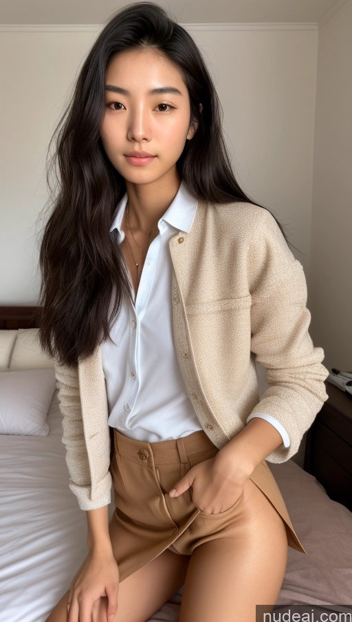 related ai porn images free for Detailed Skin Detail (beta) Long Hair Black Hair Skinny Perfect Body Beautiful Small Tits Small Ass Pubic Hair Korean 18 Model Bedroom Sleeping Polo Shirt Micro Skirt Jacket